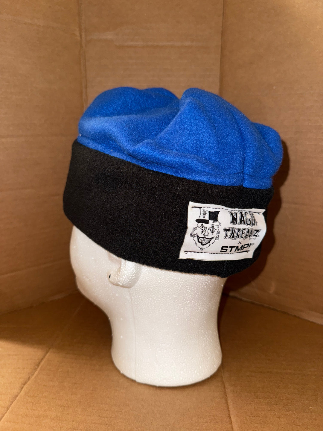 NAGU x STMP! Blue and black Beanie