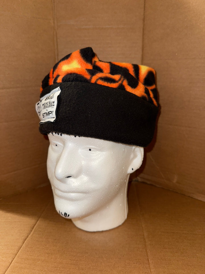 NAGU x STMP! Black Flame Beanie